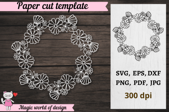 Download Chamomile Floral Frame Svg Cricut SVG - Premium Resources