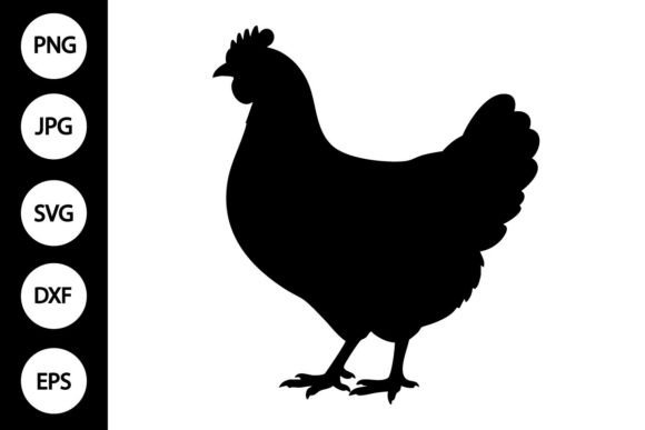 Download Chicken Silhouette SVG - Silhouette svg Collection